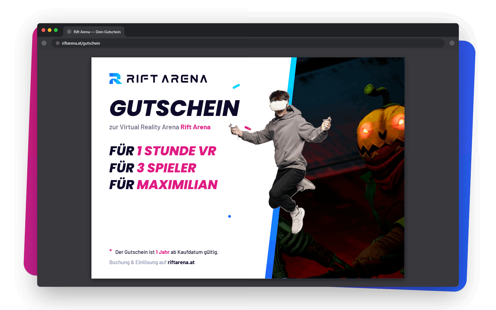 RiftArena E-Gutschein als PDF im Browser